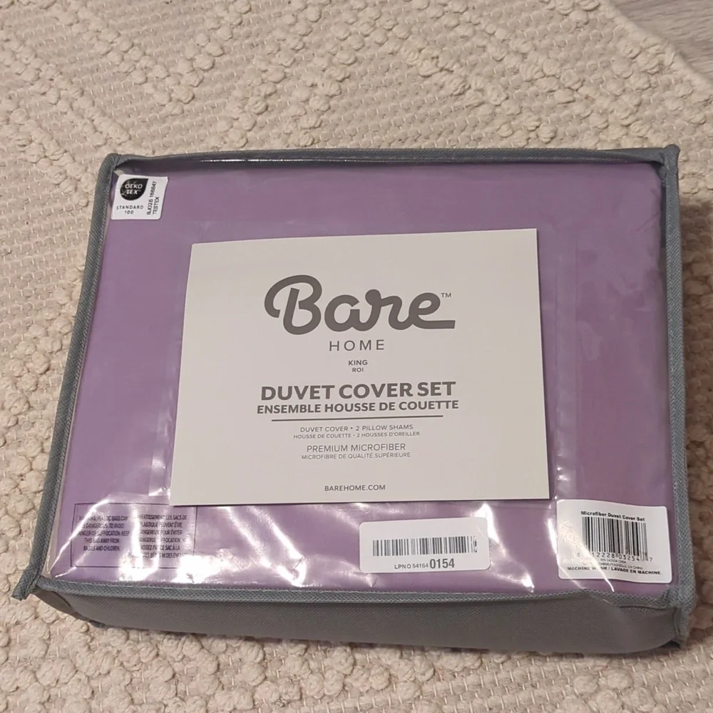 Bare Home Bedding Duvet Cover King Size - Premium 1800 Super Soft Collection